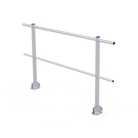 Guarda-Corpos Modular com Fixação ao Solo Rebatível
