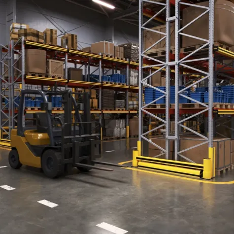 Barreira de Rack 1R Delta com Rodapé
