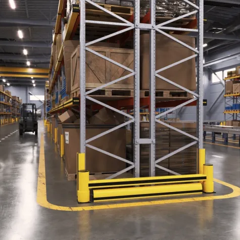 Barreira de Rack 1R Delta com Rodapé