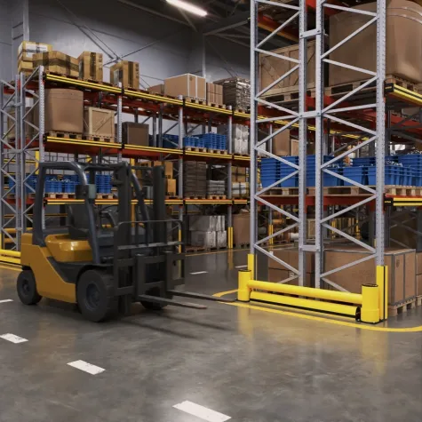 Barreira de Rack 1R Zeta com Rodapé