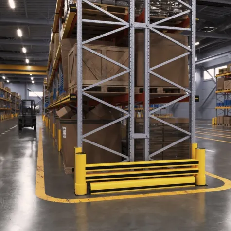Barreira de Rack 2R Delta com Rodapé