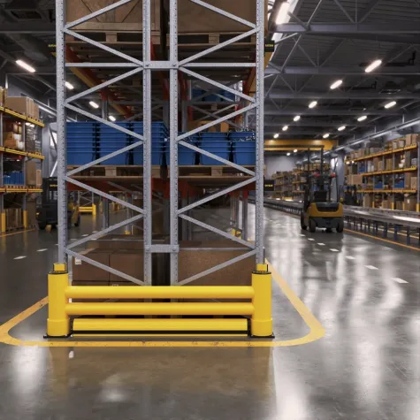 Barreira de Rack 2R Zeta com Rodapé